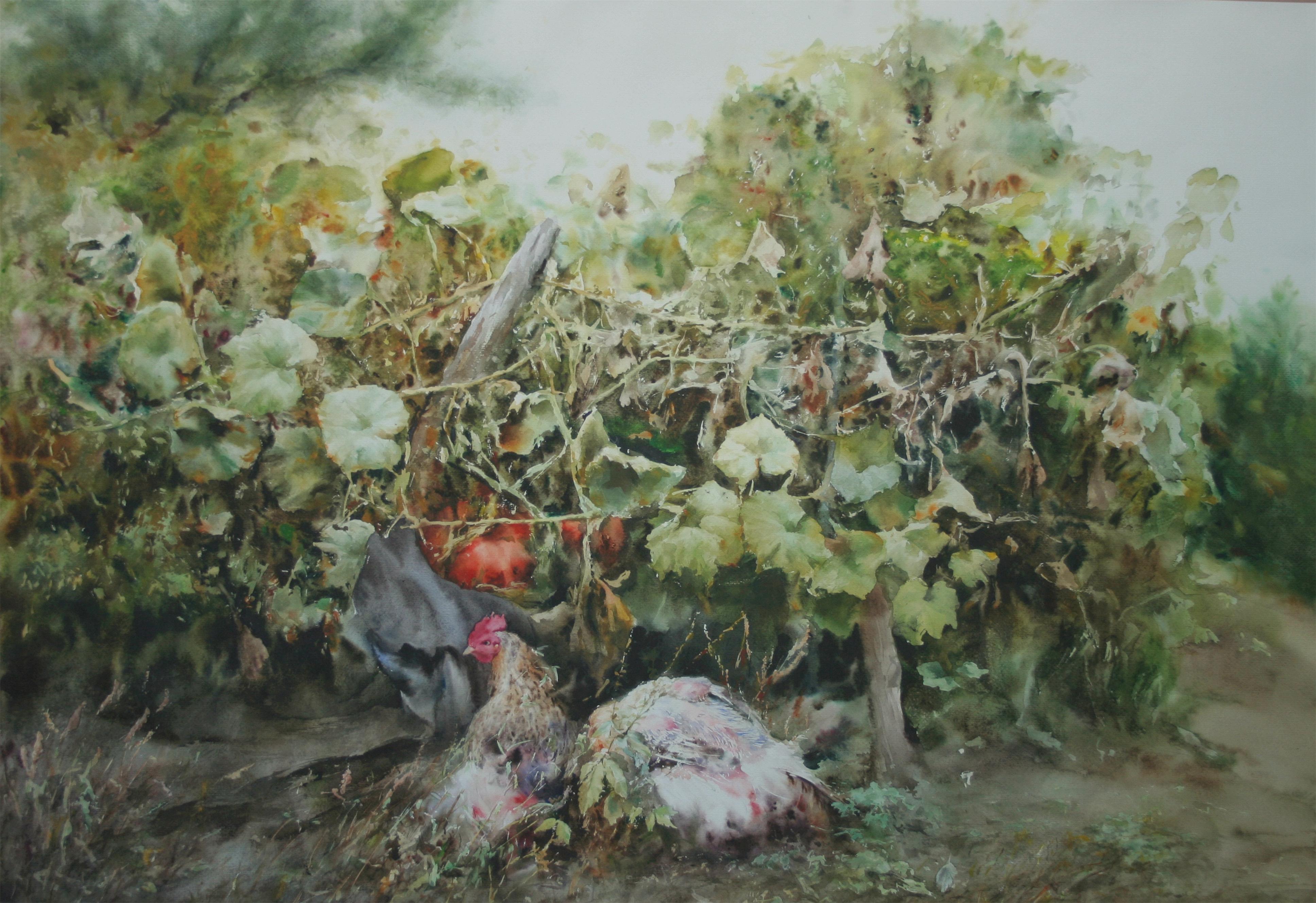 秋实绿叶残  80x113cm.JPG