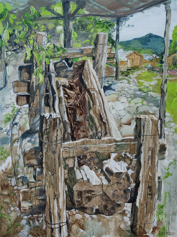 鹿圈子村的大马槽