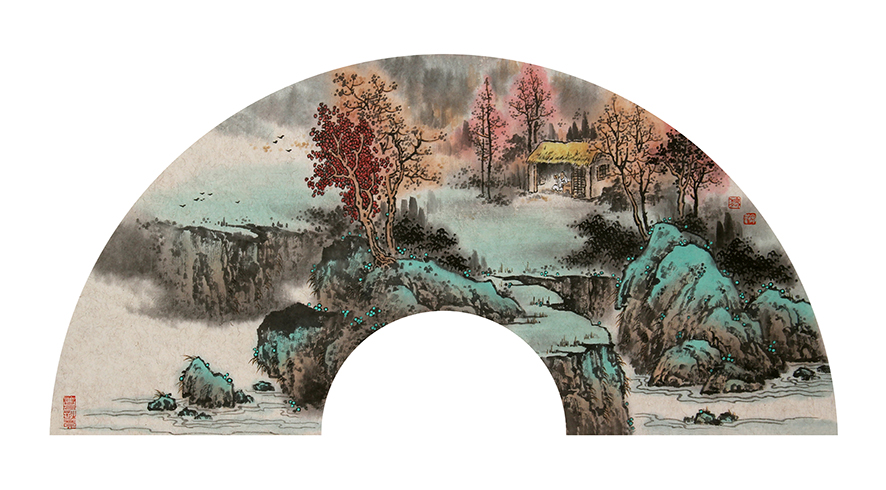 物则草堂读书图