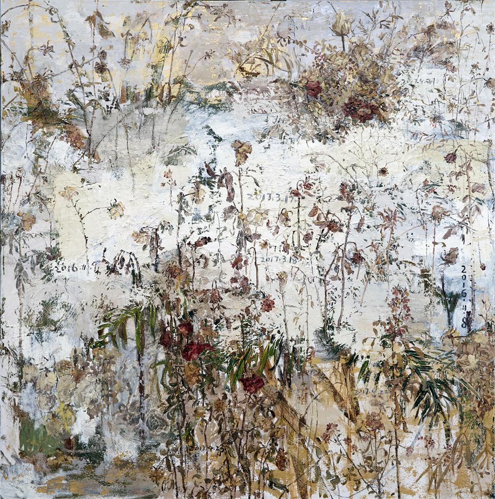 隐秘的时间和线索no.1 布面油画 150x150cm 2017年.jpg