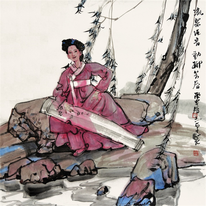 流泉佳音动流芳春