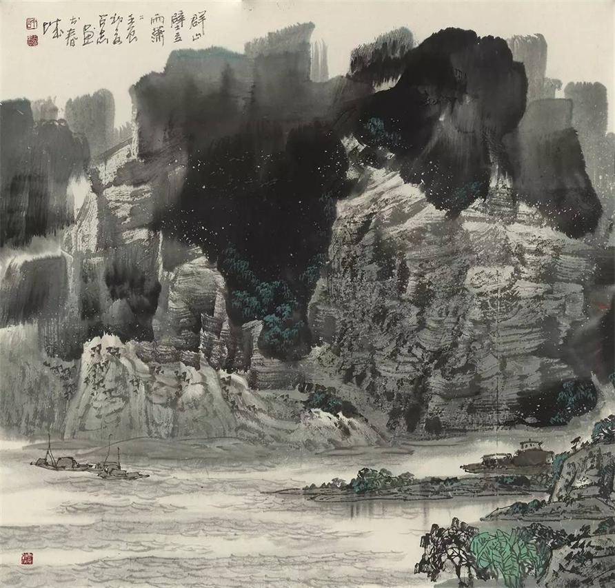 群山壁立雨瀟瀟