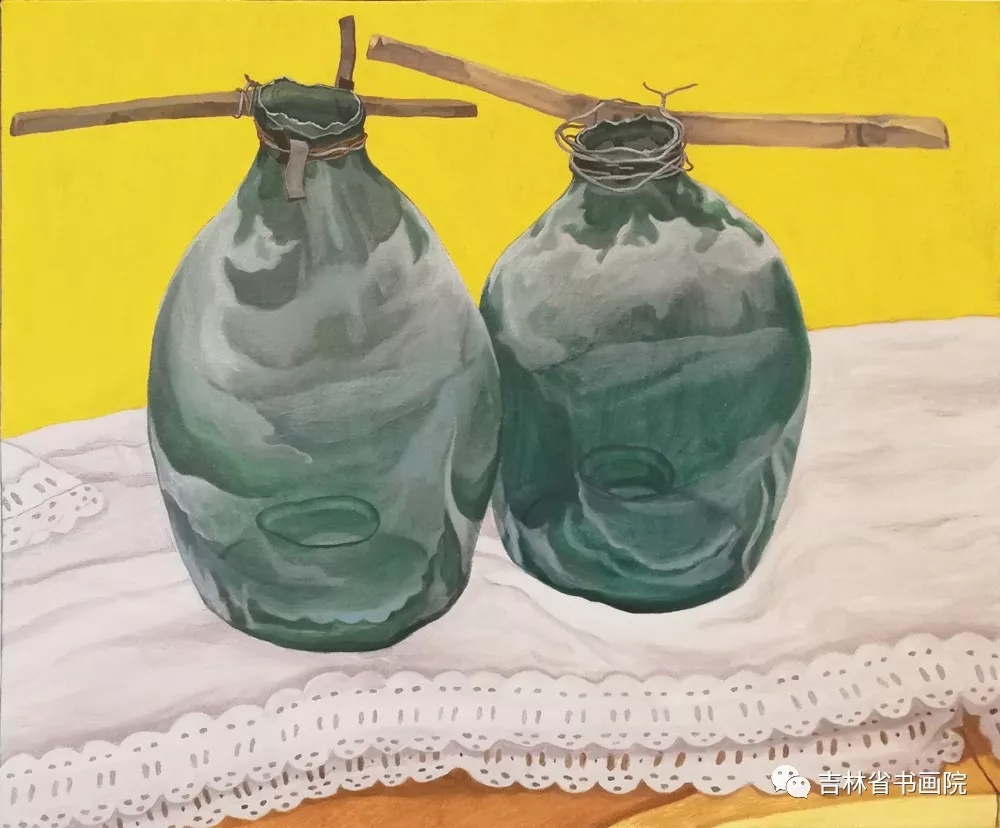 曲胤达《童年的记忆.玻璃罐》 50×60cm  油画.webp.jpg