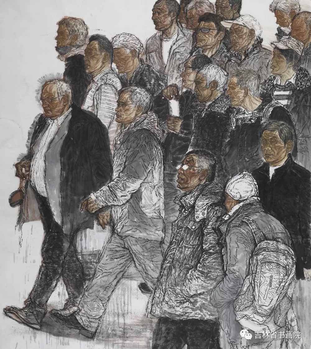 崔宇《洪流》 240×210cm    中国画.webp.jpg