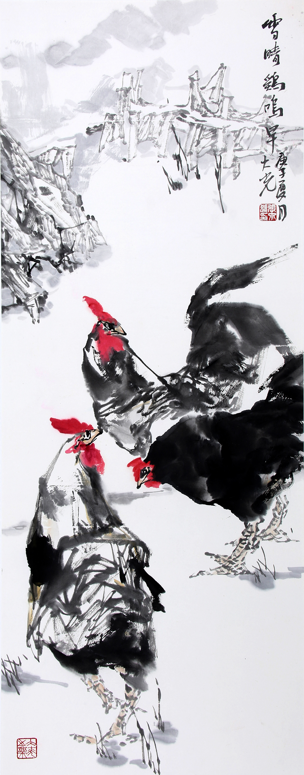 雪晴鸡鸣早 100x40.jpg