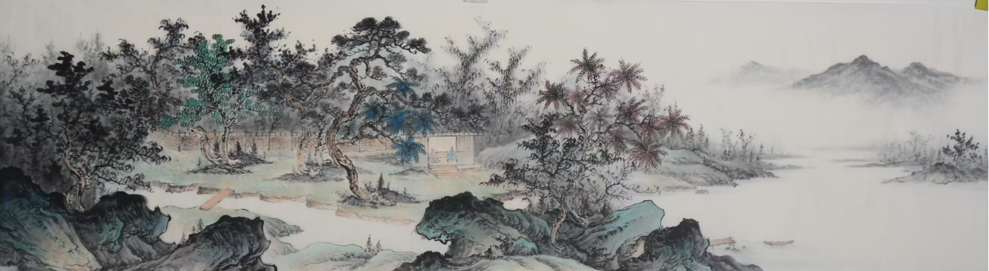 8平尺 六尺对开仿古画1