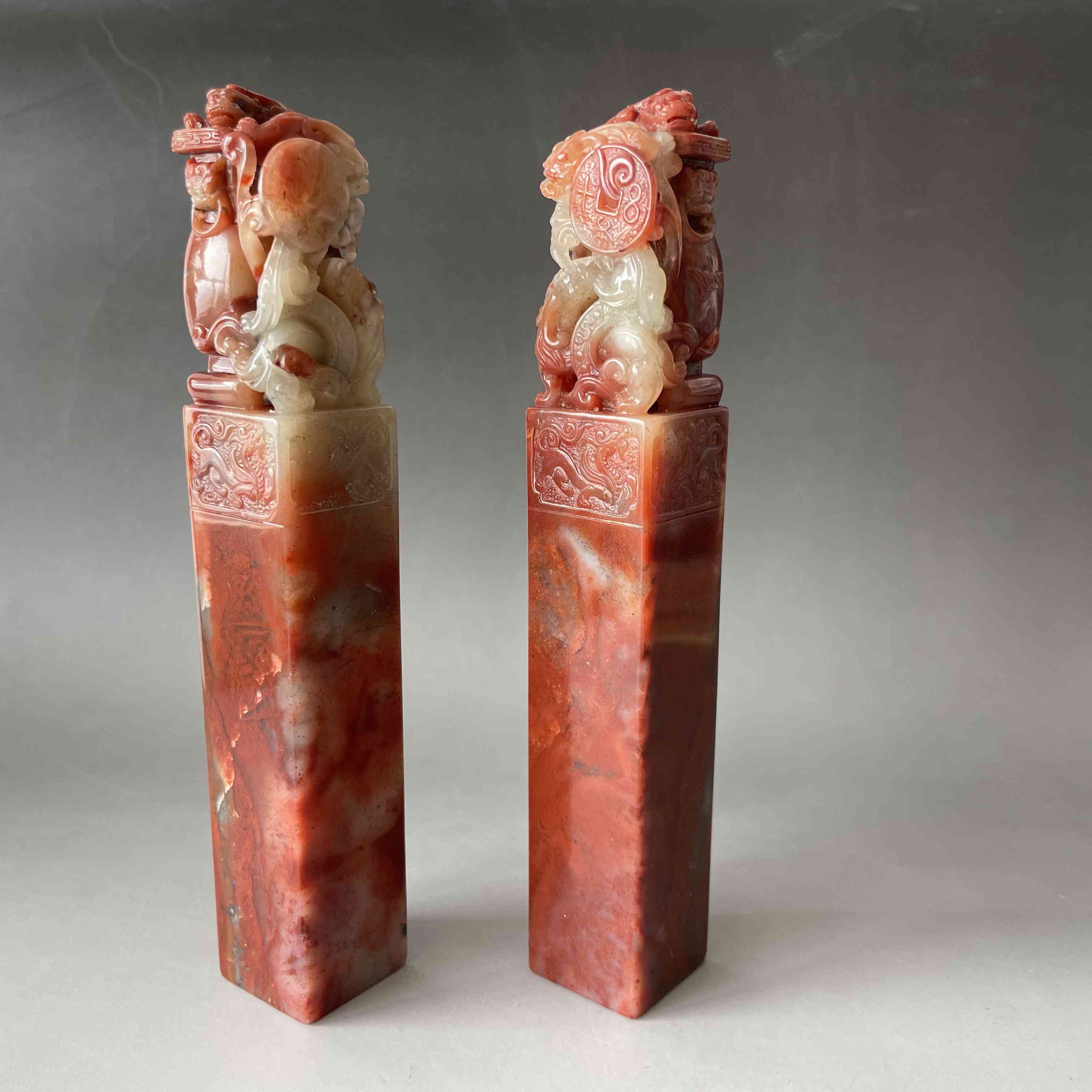 寿山红杜陵对章