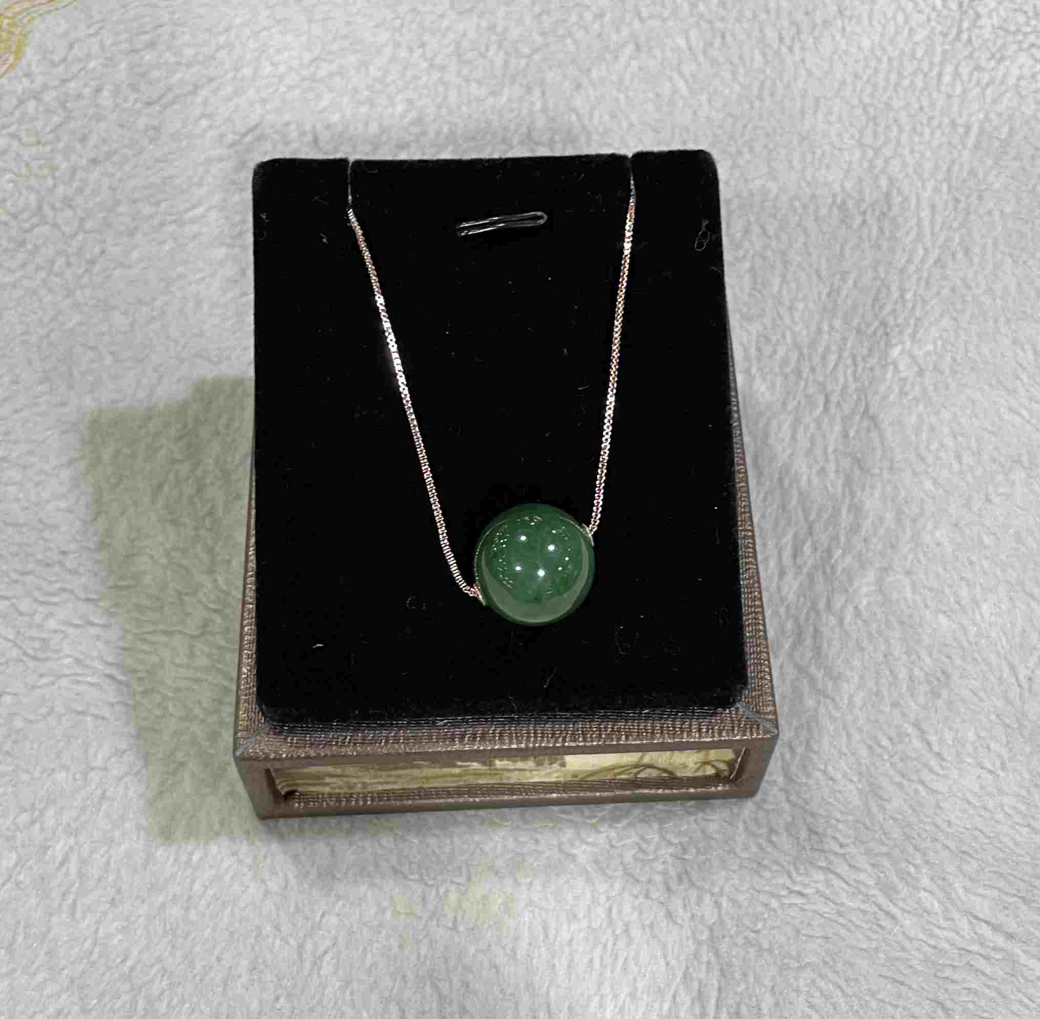 18K金和田碧玉转运珠 