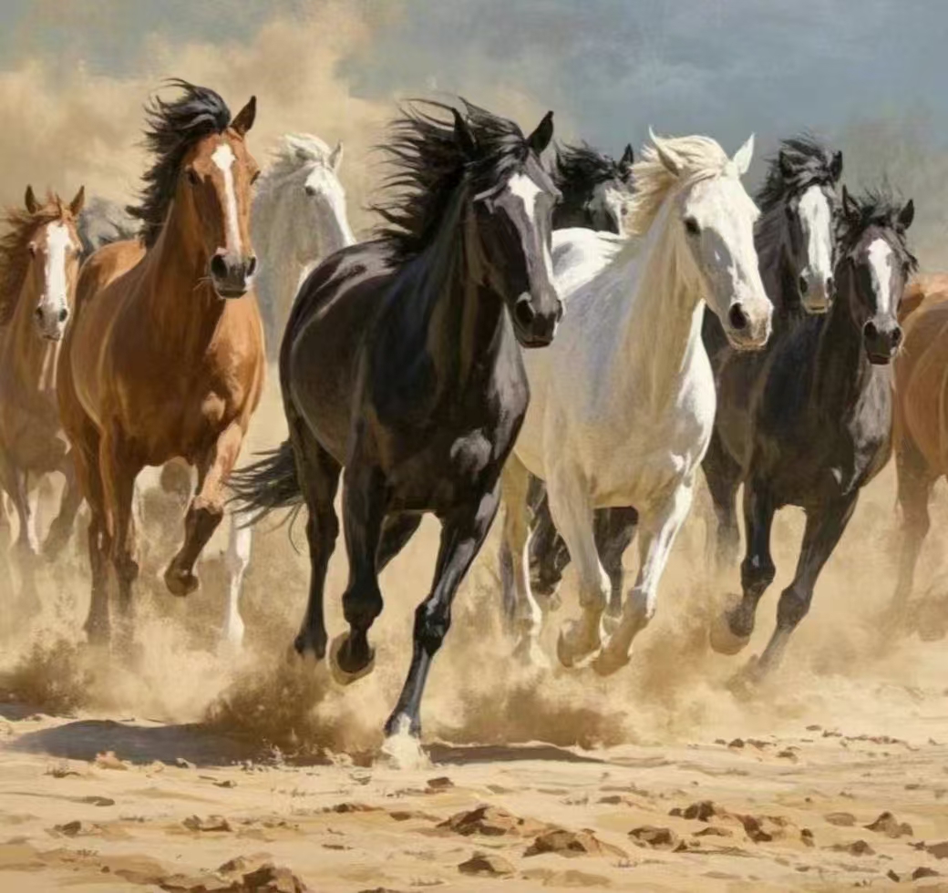 万马奔腾（支持定制尺寸）