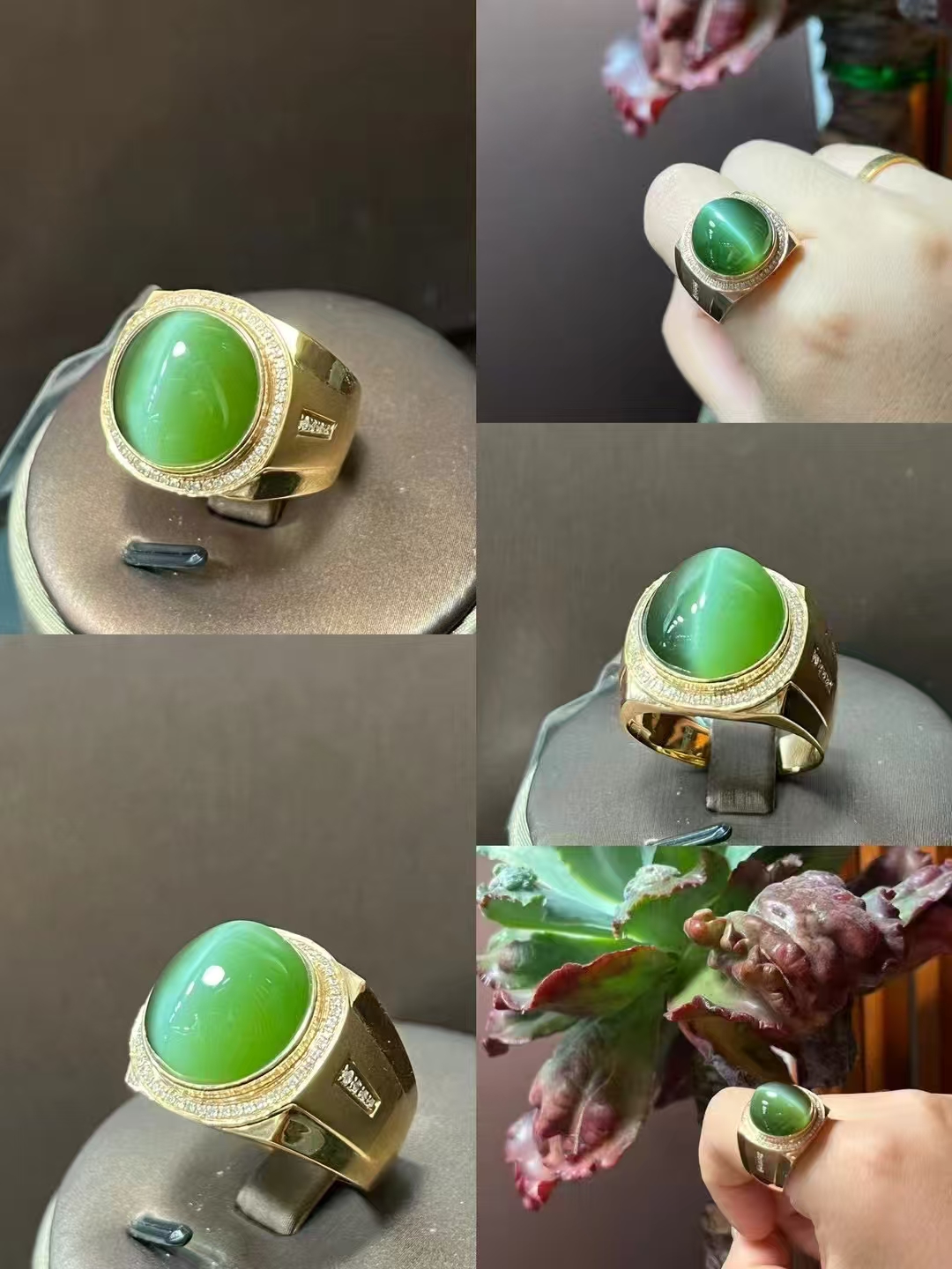 18k金南非钻石精致镶嵌（带图询价）