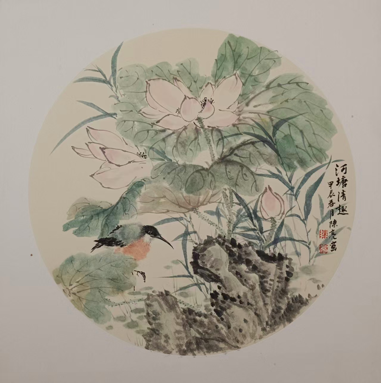 花鸟团扇（一）
